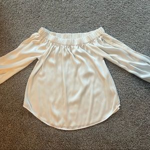 Express off the should open arm shirt